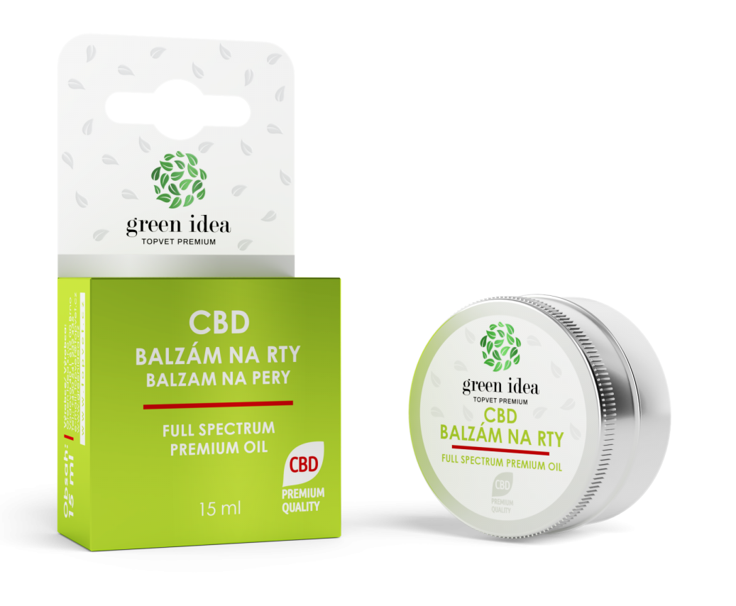 Konopný balzám na rty s CBD 15ml