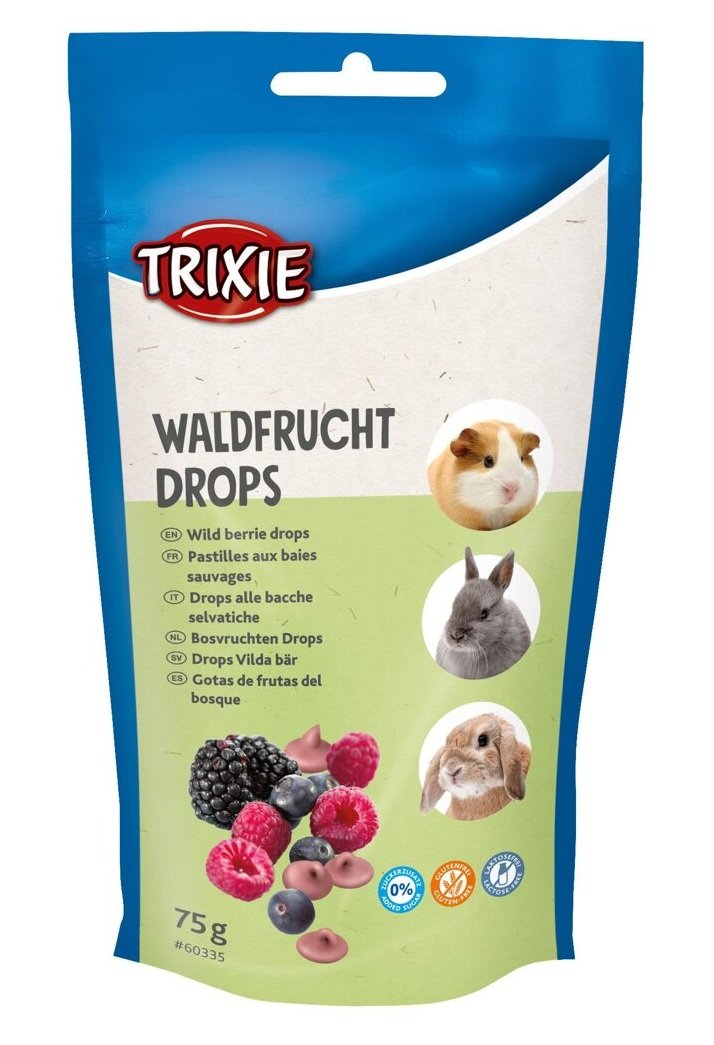 Wild Berry drops pamlsek pro hlodavce s lesními plody 75g