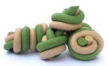 Jerky uzlík Green/White 25ks