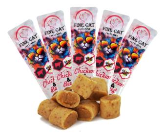 Soft Roll svačinka pro kočky Kuřecí s hovězím 5x10g