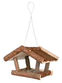 Venkovní krmítko Natura z přírodního dřeva 32x23x20cm