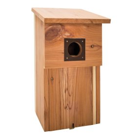 Hnízdící budka pro ptáky z cedrového dřeva 16x28x14,5cm