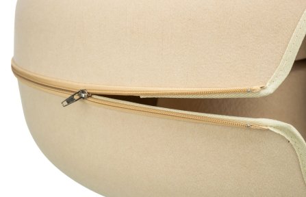 Filcová boudička Donut s hračkou ø60cm béžová